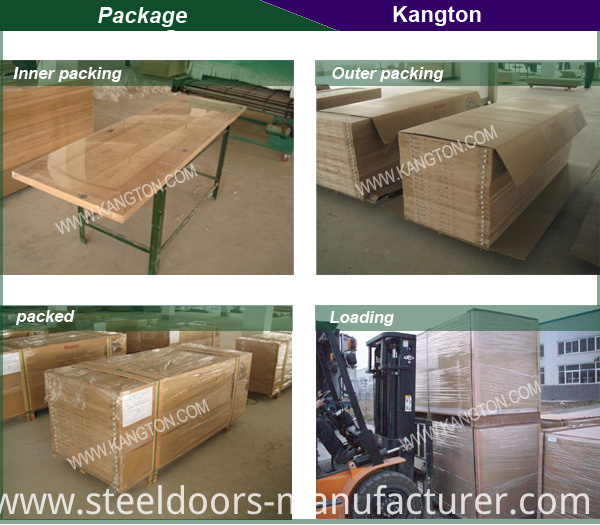 Glass Panel Interior Wooden Door (KD19C-G) (Solid Wood Door)